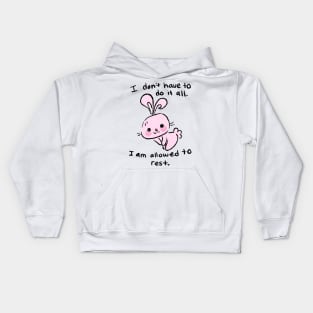 Resting Bunny Face Kids Hoodie